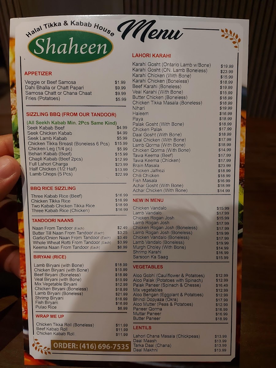 Shaheen Tikka & Kabab House Menu - Image 5